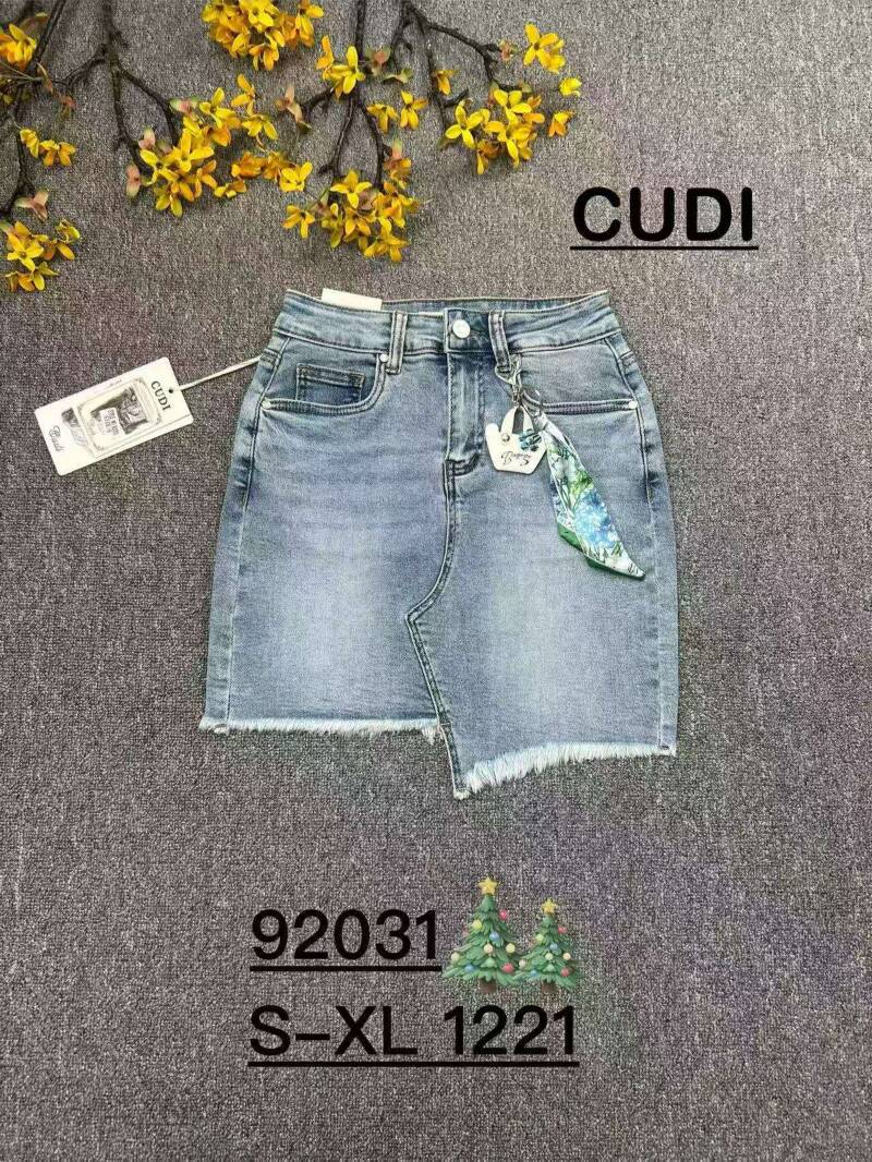 Spódnice damskie jeans Roz S-XL, 1 kolor Paczka 10 szt